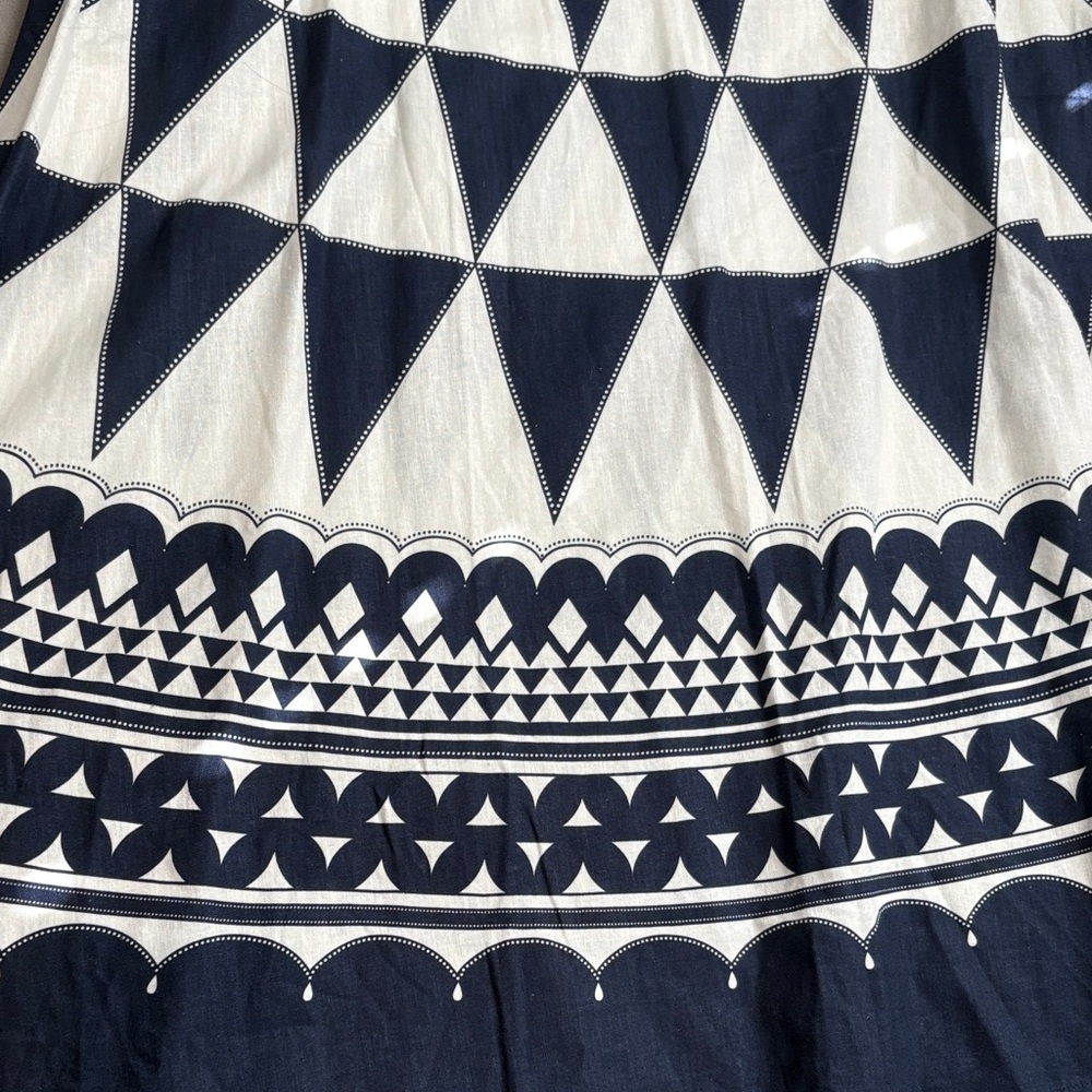 FARM Rio Navy and white/cream Geometric set (skirt and top) - Picture 6 of 10